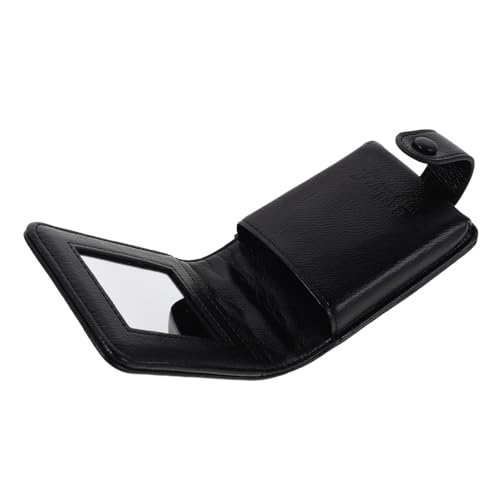 PartyKindom Quilted Mini Kosmetiktasche mit Spiegel Damen Lippenstift-etui Kompakte Make-up-Tasche für Reisen und Alltag Leichte Schminktasche Modisch Langlebig für Kleine Kosmetika und von PartyKindom