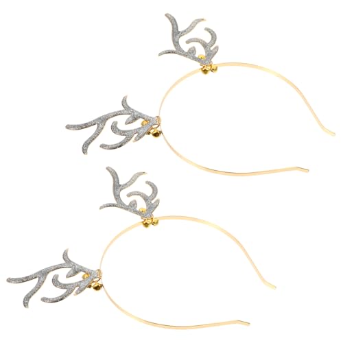 PartyKindom Rentier Geweih Stirnband Weihnachten Haarreif Party Accessoires Junge Mädchen Erwachsene Karneval Kostümparty von PartyKindom