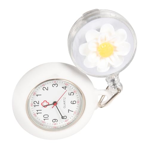 PartyKindom Retraktuelle Krankenschwesteruhr mit Clip Langlebige Pflegeuhr für Ärzte und Pflegepersonal Einfach an Kittel oder Tasche zu Befestigen Praktische Armbanduhr für Arbeitsalltag von PartyKindom