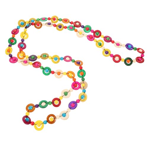 PartyKindom Retro Bohemia Halskette Kokosnuss Schalen Farbenfrohes Schmuckgeschenk für Frauen Lässiger für Strand Feiern Handgefertigter Modeschmuck mit Einzigartiger von PartyKindom