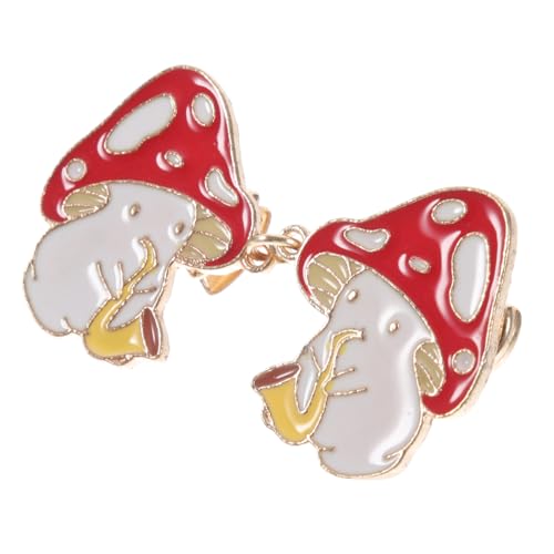 PartyKindom Retro Pilz Brosche aus Bunte Cartoon Anstecknadel Eleganter Schal und Hemdclip Modisches Accessoire für Damen Vielseitig für Pullover Kleider und Kragen Geeignet von PartyKindom