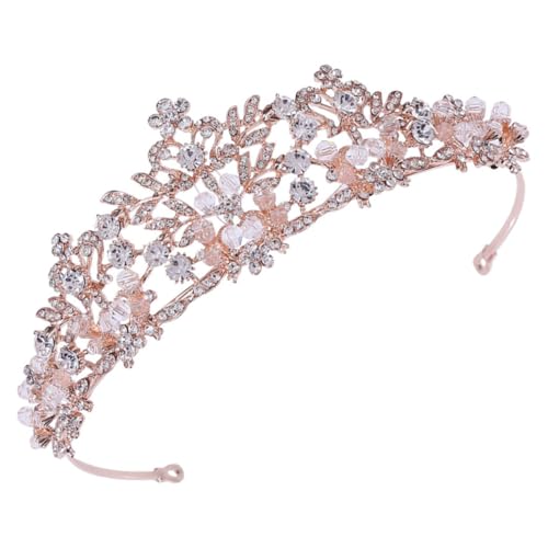 PartyKindom Rhinestone Brautkrone Rosegold Hochzeit Tiara Strass Kristallkrone Eleganter Haarschmuck Damen Kopfschmuck für Hochzeitsfeier Brautaccessoire PartyKindom Rhinestone Brautkrone Rosegold Hochzeit Tiara Strass Kristallkrone Eleganter Haarschmuck Damen Kopfschmuck für Hochzeitsfeier Brautaccessoire von PartyKindom