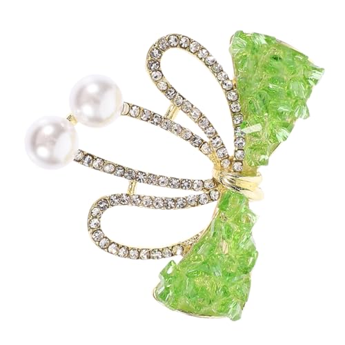 PartyKindom Rhinestone Brosche mit Schleifenmotiv Anstecknadel für Damen Funkelndes Design Vielseitig Kombinierbar Perfektes Accessoire für Mode und Hochzeit von PartyKindom