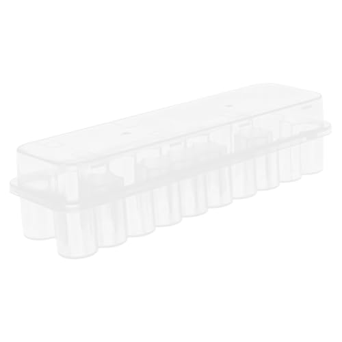 PartyKindom Rohrbox für Testrohre Transparentes Mikrotube Organizer für Fläschchen Dichtes Aufbewahrungssystem für Ätherische Öle und Laborbedarf Sicher und Vielseitig von PartyKindom