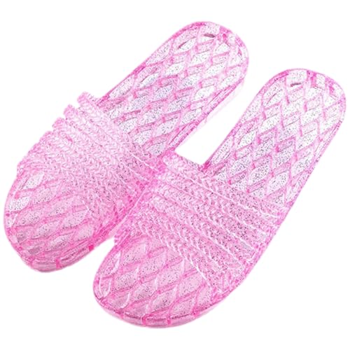 PartyKindom Rutschfeste Damen Hausschuhe aus Leichtem PVC Atmungsaktive Indoor Slipper für Gäste und Hotel Wiederverwendbare Bequeme Badeschuhe mit Weichem Antibakteriellem Material von PartyKindom