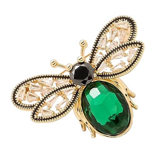 PartyKindom Bienenbrosche für Damen Metallanstecknadel mit Kristallen Verspielte Schalnadel für Kleidung und Hüte Modisches Accessoire für Frauen von PartyKindom