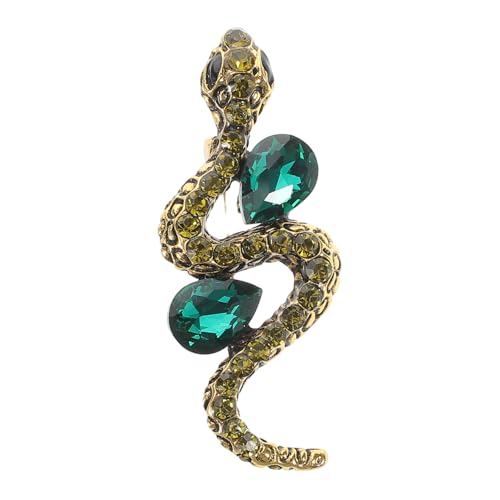 PartyKindom Schlangenbrosche Tier Brosche Vintage Anstecknadel für Damen Funkelnde Schmuckaccessoires Brosche Krawattennadel oder Hutpin Einzigartiges Design von PartyKindom