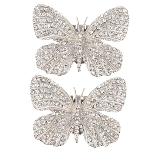 PartyKindom Schmetterlings schuhclips mit Strasssteinen Dekorativer Schuhschmuck für Pumps Damen Abnehmbare Brautschuhe Deko Eleganter Clip für Hochzeit Party Abendveranstaltung PartyKindom Schmetterlings schuhclips mit Strasssteinen Dekorativer Schuhschmuck für Pumps Damen Abnehmbare Brautschuhe Deko Eleganter Clip für Hochzeit Party Abendveranstaltung von PartyKindom