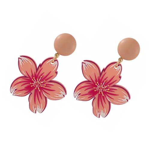 PartyKindom Schöne Geometrische Blumenohrringe für Damen Leichte Tragbare Ear Studs Hochwertigem für Alltag und Besondere Anlässe und von PartyKindom
