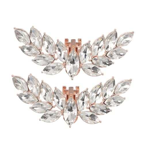 PartyKindom Schuhclips Damen Flügelförmig Schuhanhänger Strasssteine Abnehmbare Schuhdekoration für Hochzeit Party Abendkleid Schuhe PartyKindom Schuhclips Damen Flügelförmig Schuhanhänger Strasssteine Abnehmbare Schuhdekoration für Hochzeit Party Abendkleid Schuhe von PartyKindom