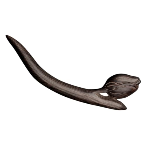 PartyKindom Schwarze Holz Haarnadel Haarschmuck für Frauen Eleganter Langstieliger Chinesischer Haarstab für Dutt Vintage Stil Langlebiger Haarschmuck Geschenkidee von PartyKindom