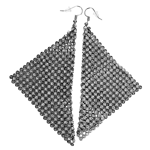 PartyKindom Strass Ohrringe Damen Strass Baumeln Lange Ohrschmuck Hochwertiger Ohrschmuck Schmuck Zierliches Design Modeaccessoires Für Frauen von PartyKindom