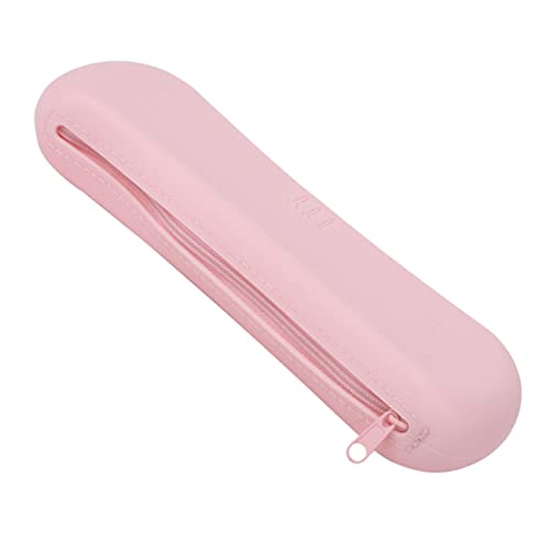 PartyKindom Silikon Make Up Etui für Reisen Tragbare Kosmetikpinsel Tasche Kompakte Make Up Halter für Damen Wasserabweisend mit Reißverschluss von PartyKindom