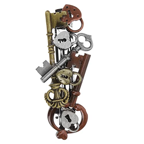 PartyKindom Steampunk Haarklammer Retro Design Haarschmuck Damen Haarspange Vintage Barrette für Alltag Party und Hochzeit Komfortabel Langlebig Einfache Handhabung Brauner Haargreifer von PartyKindom