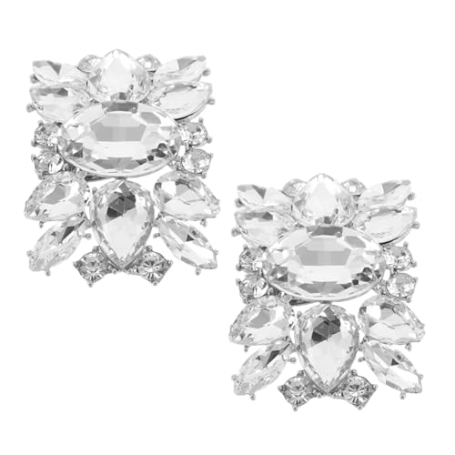 PartyKindom Schuhschmuck-clips Mit Strass Abnehmbare Schuhschnallen Für Damen Strass-schuhanhänger Hochzeits-accessoires Schuhclips Mit Kristallen Passend Für High Heels von PartyKindom