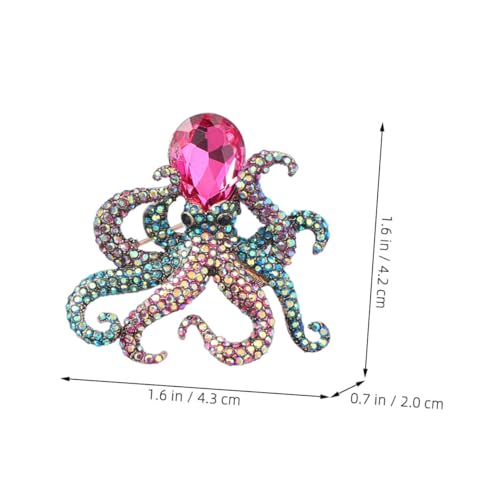 PartyKindom Strassbesetzte Brosche Damen Anstecknadel Kreatives Tier Design Schmuck für Anzug Kleid Schal und Tasche Sicherer Halt Vielseitiger Modeschmuck für Frauen von PartyKindom