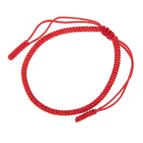 PartyKindom Rotes Knotenarmband Verstellbares Schnurarmband Für Frauen Handgefertigtes Glücksarmband Aus Roter Schnur Schutz Freundschaftsarmband Für Jedes Handgelenk von PartyKindom
