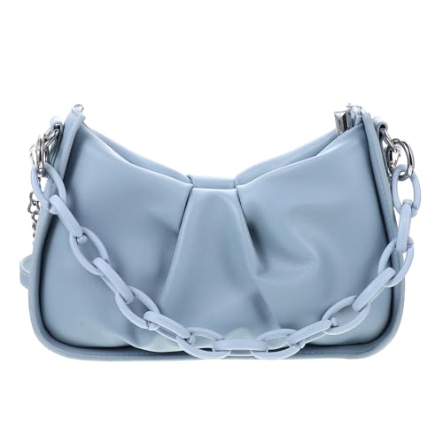 PartyKindom Stylische Damen PU Umhängetasche mit Ketten Freizeit Schultertasche Leichte Armpit Bag für Alltag Shopping Dating und Partys Praktische Handtasche mit Ausreichend Stauraum von PartyKindom