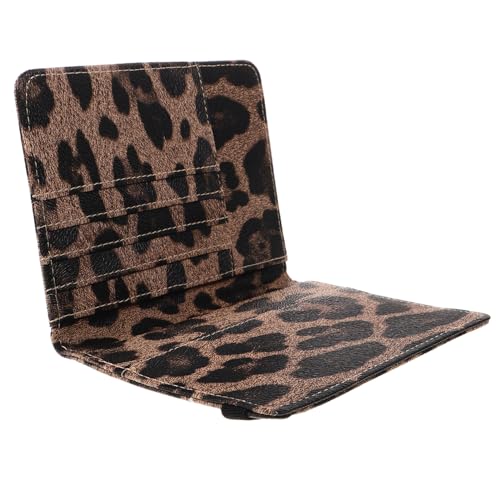PartyKindom Stylischer PU Leopard Print Reisepasshalter mit RFID Schutz Multifunktionaler Reisepass Ticketetui für Damen und Herren Modischer Reisebegleiter mit Mehreren Kartenfächern von PartyKindom