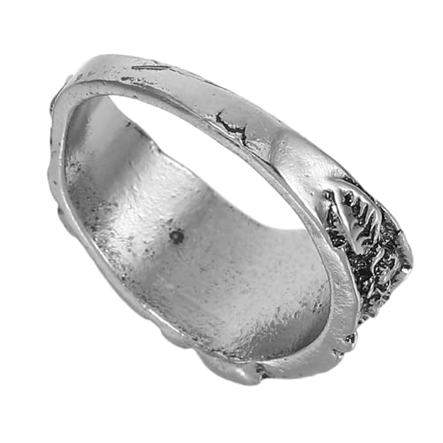 PartyKindom Stylischer Retro Herrenring mit Pilz Stern Motiv Modischer Fingerschmuck Langlebig und Komfortabel Vielseitig für Alltag und Festlichkeiten Einzigartige Vintage Optik von PartyKindom