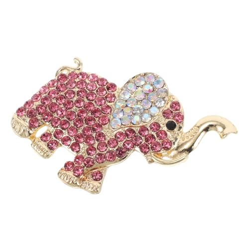 PartyKindom Elefantenanhänger Aus Legierung Mit Strass Anstecknadel Für Damen Und Mädchen Schmuck Für Kleidung Tasche Hut Corsage Rucksack Accessoires Geschenkidee von PartyKindom
