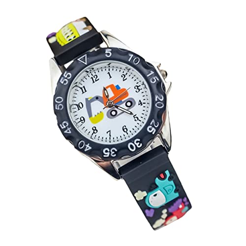 PartyKindom Süße Silikon Kinderuhr im Cartoon Design Stylische Quarz Armbanduhr für Schüler für Jungen und Mädchen Langlebig für Alltag und Besondere Anlässe von PartyKindom