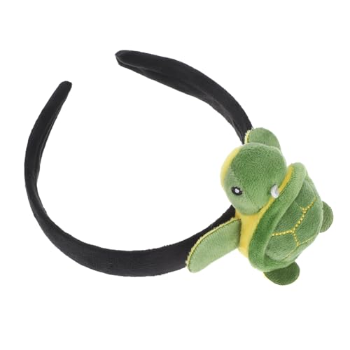 PartyKindom Schildkröten-plüsch-stirnband Für Erwachsene Und Junge Mädchen Meerestier-design Flauschiges Stirnband Für Partys Und Kostümveranstaltungen Weiches Haar-accessoire von PartyKindom
