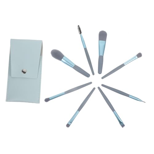 PartyKindom Teiliges Mini make up pinsel set für Anfänger Weiche Borsten Vielseitig für Augen make up Lidschatten Puder Langlebig Kompaktes Profi tool in Hellblau von PartyKindom