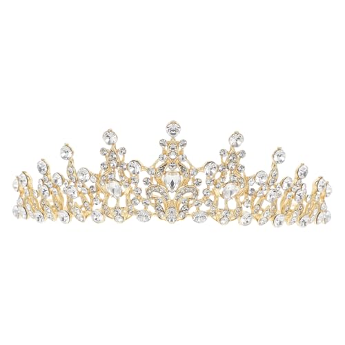 PartyKindom Tiara Krone Damen Hochzeit Haarschmuck Strass Glitzer Stirnband Braut Party Festliche Prinzessin Accessoires für Braut und Brautjungfern von PartyKindom