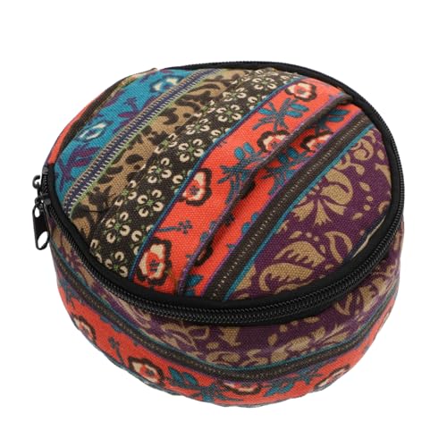 PartyKindom Tragbare Aufbewahrungstasche für Ätherische Öle mit Deckel Canvas Organizer für Flaschen Stoßsicher Multifach Unterteilt für Reise und Haushalt von PartyKindom