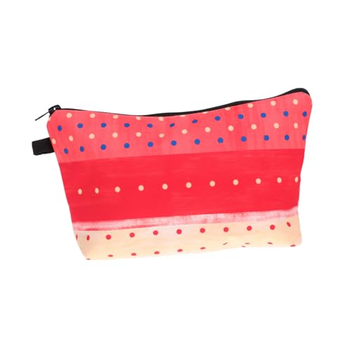 PartyKindom Tragbare Kosmetiktasche Mit Punkten Vielseitige Make-up-Tasche Für Reisen Toilettenartikel Stifte Robuste Und Leichte Umhängetasche Für Damen Und Mädchen von PartyKindom
