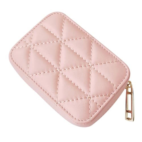 PartyKindom Tragbare Kosmetiktasche aus Echtem Rindsleder mit Spiegel Kleine Make up Tasche für Lippenstiftaufbewahrung Stilvolle Reisetasche für Damen Robust und Bequem für Unterwegs von PartyKindom