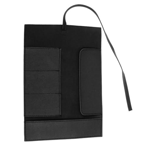PartyKindom Tragbare PU Federmäppchen mit Feiner Verarbeitung Multifunktionale Stift Kosmetiktasche Geeignet für Malpinsel Schreibgeräte und Make up Tools Platzsparend und Langlebig Schwarze von PartyKindom