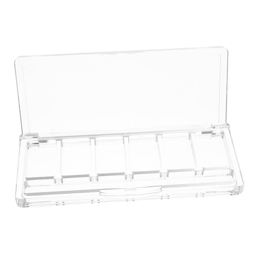 PartyKindom Transparente Fächer Lidschatten und Rougepalette aus Kunststoff Langlebig und Leicht zu Reinigen Vielseitig Einsetzbar für Verschiedene Make Up Stile und Anwender für DIY Kosmetik von PartyKindom