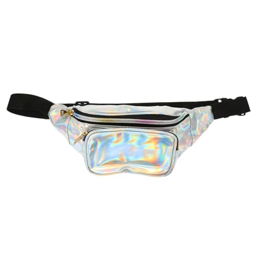 PartyKindom Transparente Gürteltasche Damen Verstellbar Outdoor Hüfttasche Leicht Stylische Strandtasche Weiß Multifunktionale Bauchtasche Für Alltag Freizeit von PartyKindom