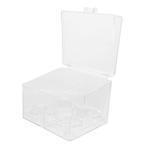 PartyKindom Transparente Kosmetik Aufbewahrungsbox aus Acryl Fächer für Wattestäbchen Make Up und Kleine Accessoires Praktischer Organizer für mit Deckel und Langlebigem Material von PartyKindom