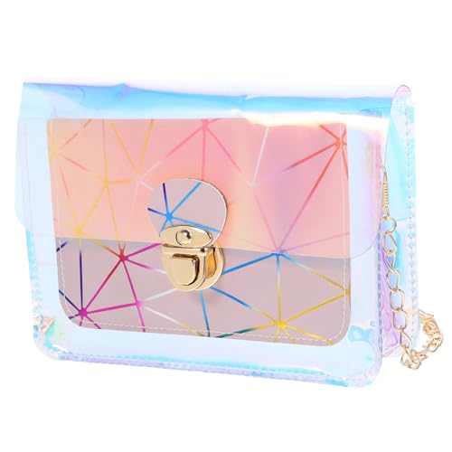 PartyKindom Mini Transparente Jelly Umhängetasche Minitasche Crossbody Bag Durchsichtige Handtasche Fashion Bag Verstellbare Schultertasche von PartyKindom