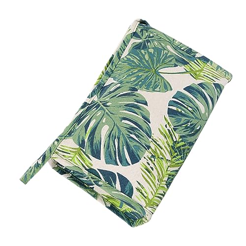 PartyKindom Tropisches Monstera Canvas Kosmetiktasche für Reisen Multifunktionale Toilettentasche Organizer für Toilettenartikel von PartyKindom