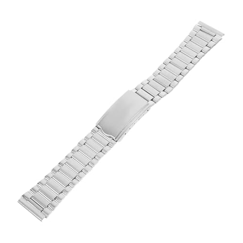 PartyKindom Uhrenarmband Herren Damen Robustes Metall Armband mit Faltschließe Komfortabel und Langlebig Einfach zu Wechseln Stilvolles Zubehör für Klassische Uhren von PartyKindom