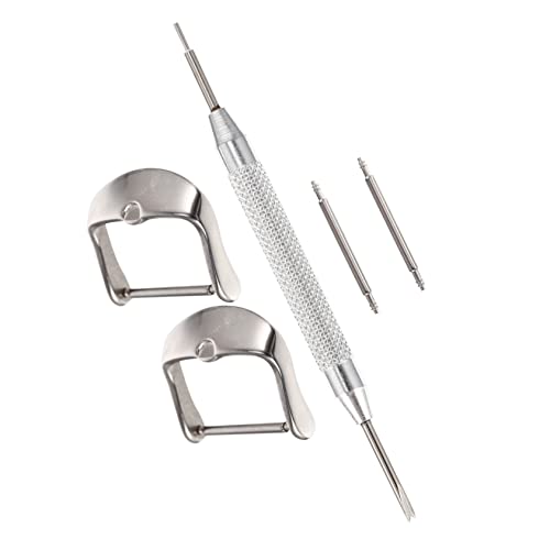 PartyKindom Uhrenarmbandverschluss mit Federstegen und Werkzeug Langlebiger Ersatzverschluss für Herren Uhrenarmbänder Installieren und Kompatibel mit Meisten Armbändern von PartyKindom