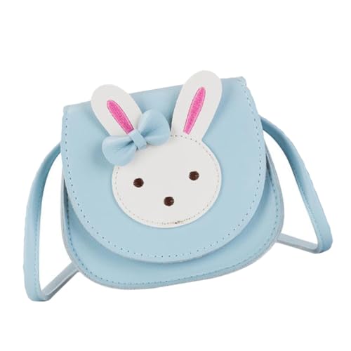 PartyKindom Umhängetasche PU Cartoon Schultertasche mit Schleifenmotiv Leicht Wasserabweisend Atmungsaktiv und Robust Praktische Mini Crossbody Bag für Mädchen mit Reißverschluss von PartyKindom