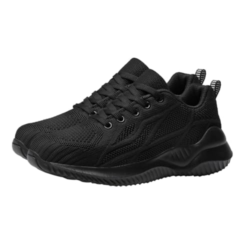 PartyKindom Unisex Sportschuhe aus Atmungsaktivem Mesh Leichte rutschfeste Laufschuhe für Damen und Herren Bequeme Freizeitschuhe für Alltag Training und Reisen Schwarz von PartyKindom