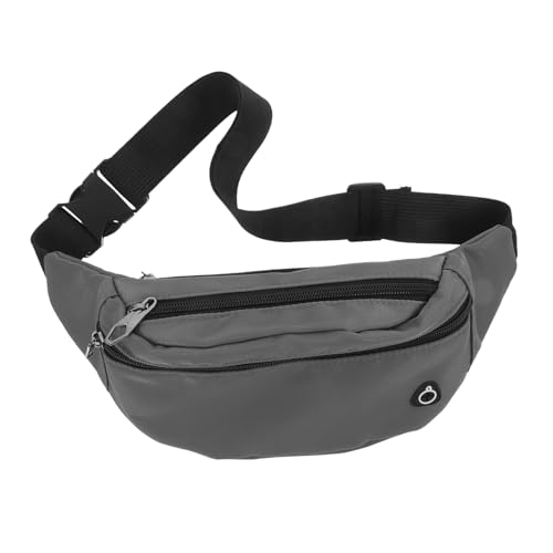 PartyKindom Verstellbare Bauchtasche mit Leichtem Wasserabweisendem Material Vielseitig als Hüfttasche Crossbody oder Schultertasche Nutzbar für Running und Fitness Graue Lauf gürteltasche von PartyKindom