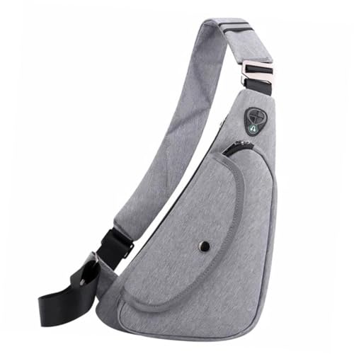 PartyKindom Verstellbare Wasserabweisende Chest Bag Herren Leichte Polyester Sling Umhängetasche mit Reißverschluss Komfortabel für Reisen Outdoor und Alltag Kompakte Brusttasche mit von PartyKindom