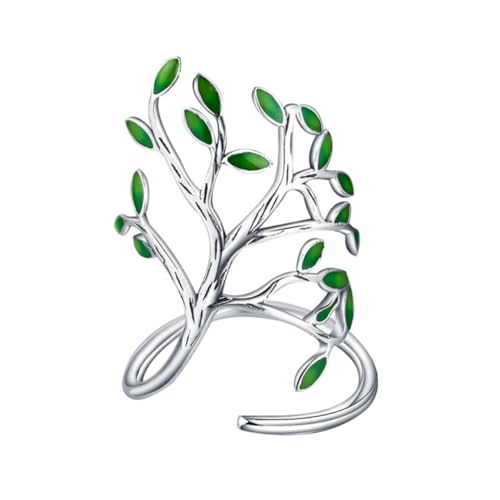 PartyKindom Verstellbarer Damen Fingerring Offener Baumzweig Ring Leicht Legierung Schmuck Geschenk Weißgold PartyKindom Verstellbarer Damen Fingerring Offener Baumzweig Ring Leicht Legierung Schmuck Geschenk Weißgold von PartyKindom