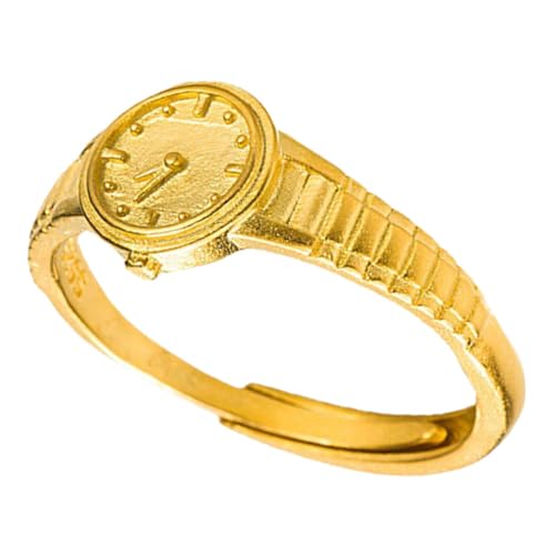 PartyKindom Verstellbarer Damenring Metall Eleganter Schmuck Modischer Finger Ring für Mädchen Vielseitige Verwendung für Alltag und Besondere Anlässe von PartyKindom