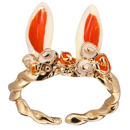 PartyKindom Verstellbarer Offener Hasenohren Ring Damen Modeschmuck Tiermotiv Schmuck für Freunde Familien Alltag Hochzeit Party PartyKindom Verstellbarer Offener Hasenohren Ring Damen Modeschmuck Tiermotiv Schmuck für Freunde Familien Alltag Hochzeit Party von PartyKindom