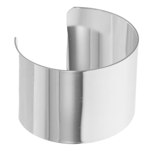 PartyKindom Verstellbares Damen Armband aus Breites Schlichtes Modisches Armreifen Design Silberfarbener Hautfreundlicher Schmuck für Alltag Party und Geschenkideen von PartyKindom