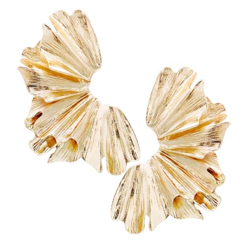 PartyKindom Vintage Ginkgo Ohrringe Damen Leicht Modisch Statement Schmuck für Hochzeit Gäste und Alltag von PartyKindom
