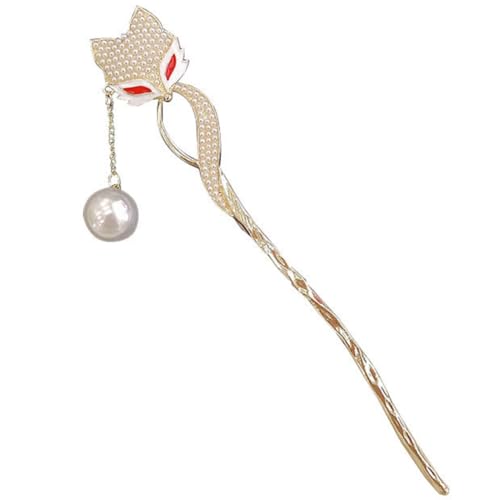 PartyKindom Vintage Haarnadel mit Fuchsdesign aus Sicherer Legierung Stabiles Haarschmuck accessoire für Frauen und Mädchen für Hochzeit Party und Traditionelle Frisuren Langlebiger Haarkamm von PartyKindom